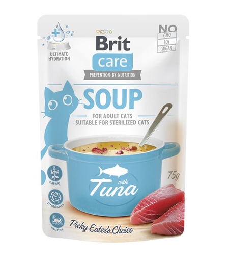 Brit Care Cat Soup Tuna Grain-Free 75g Cat Wet Food