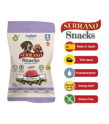 Serrano Snacks Beef 100g Soft Dog Treats