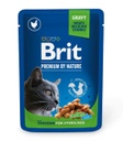 Brit Premium by Nature Gravy Chunks with Chicken for Sterilised 100g Cat Wet Food